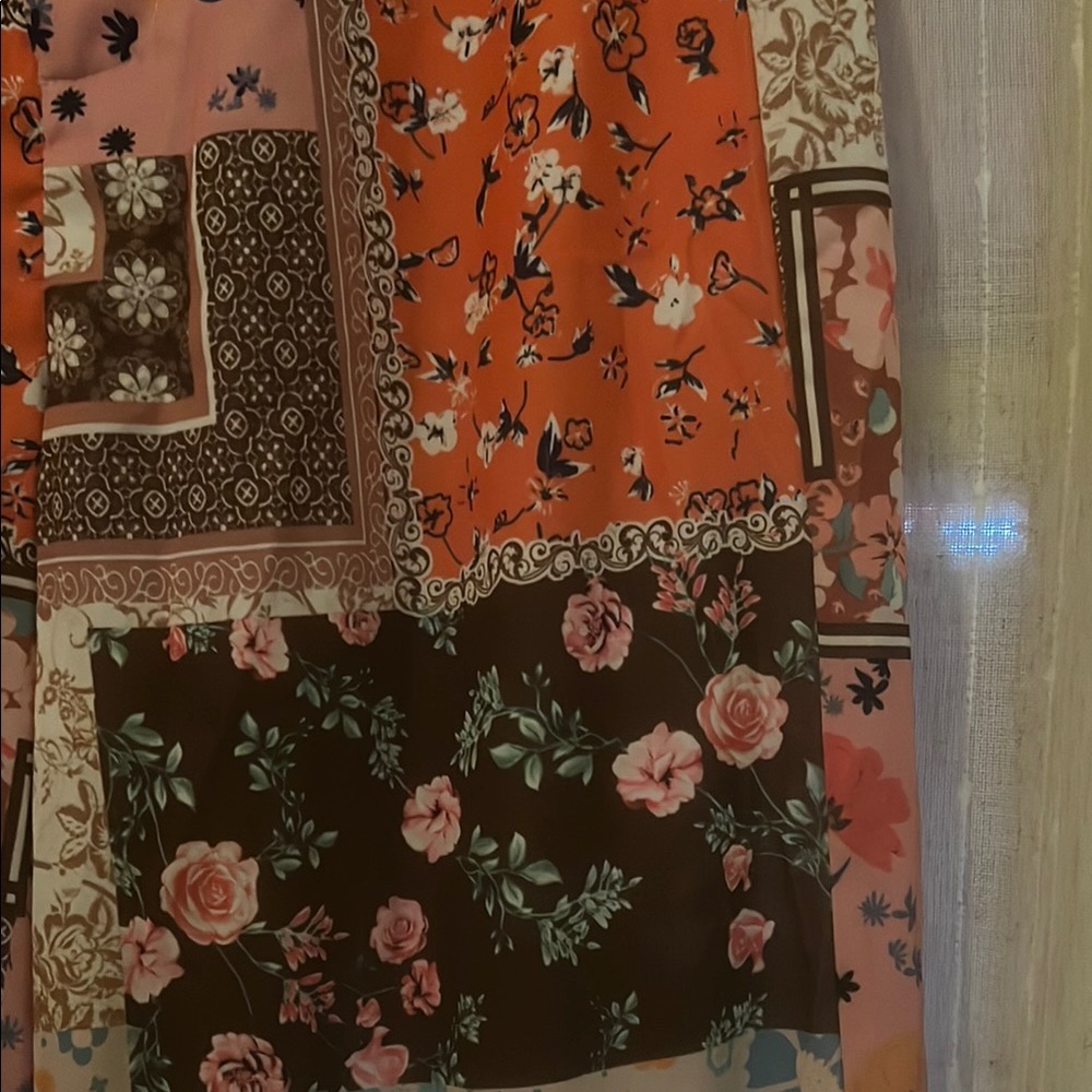 Cider Patchwork Floral Pants - Multicolor - image 2